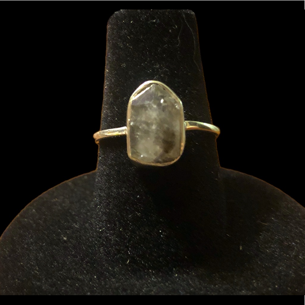 Sterling Silver Rutilated Quartz Ring 27$